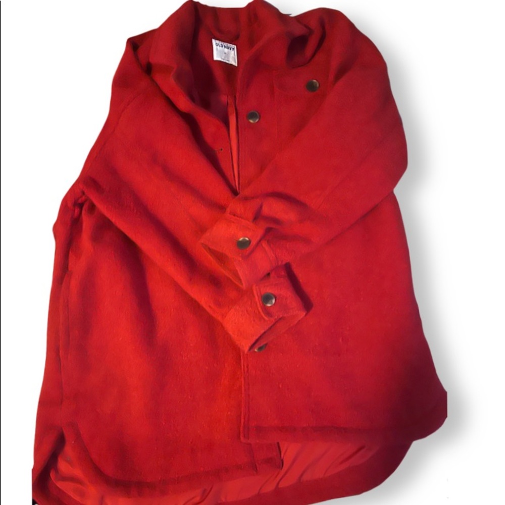 Red trench coat